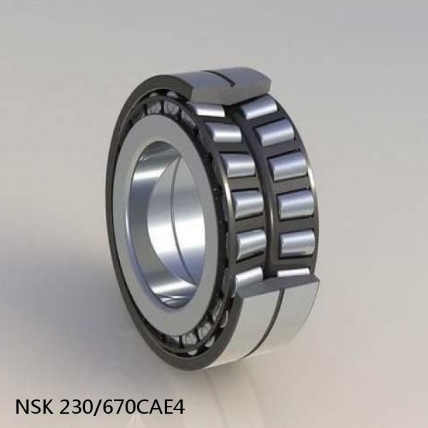 230/670CAE4 NSK Spherical Roller Bearing #1 small image