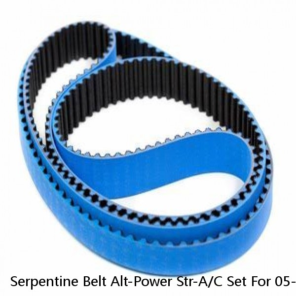Serpentine Belt Alt-Power Str-A/C Set For 05-09 Subaru Legacy Turbo 2.5L EPDM 